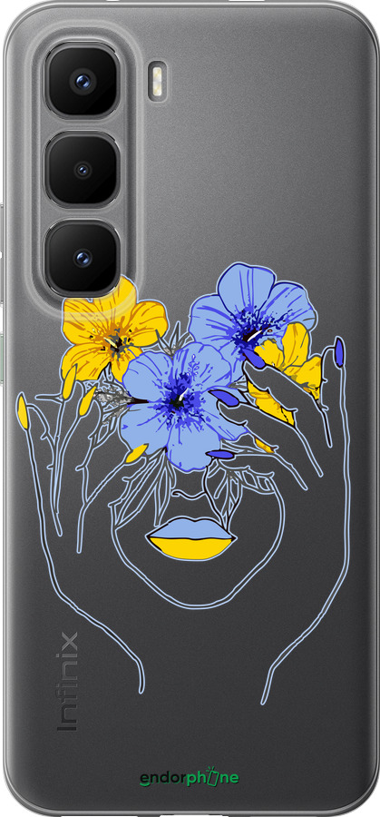 Силиконовый чехол Девушка v4 для Infinix Hot 60 Pro+ - 5276u-4125 изображение 