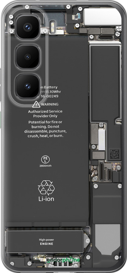 Силиконовый чехол Детали смартфона для Infinix Hot 60 Pro+ - 5487u-4125 изображение 