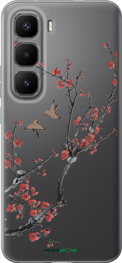 Силіконовий чехол Сакура v2 для Infinix Hot 60 Pro+ - 5538u-4125 изображение 