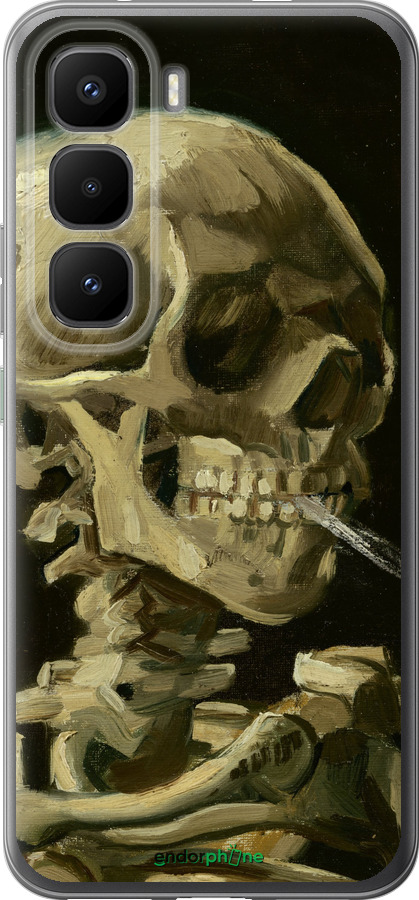 Силиконовый чехол Винсент Ван Гог. Череп для Infinix Hot 60 Pro+ - 5544u-4125 изображение 