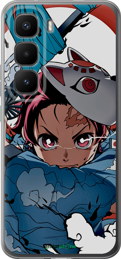 Силиконовый чехол Танджиро Камадо для Infinix Hot 60 Pro+ - 5574u-4125 изображение 