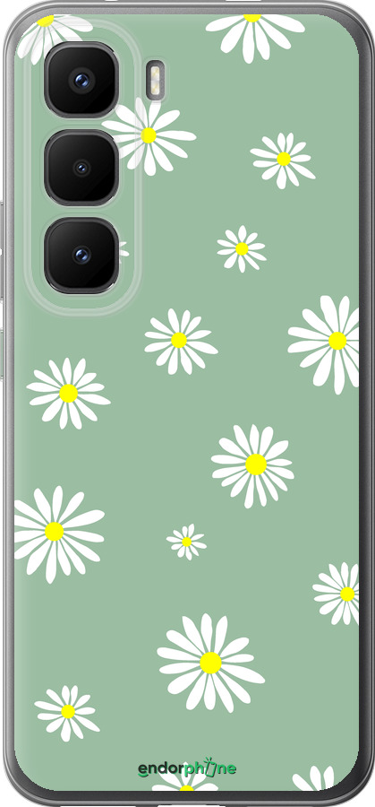 Силиконовый чехол Ромашки v4 для Infinix Hot 60 Pro+ - 5603u-4125 изображение 