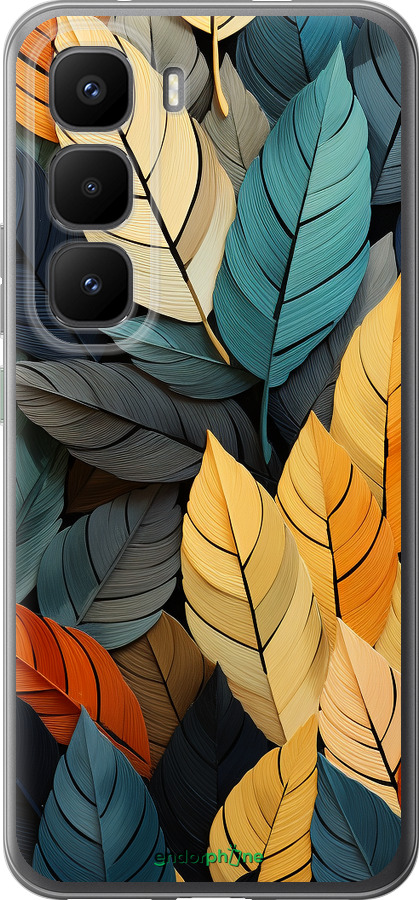 Силиконовый чехол Кольорове листя для Infinix Hot 60 Pro+ - 5644u-4125 изображение 