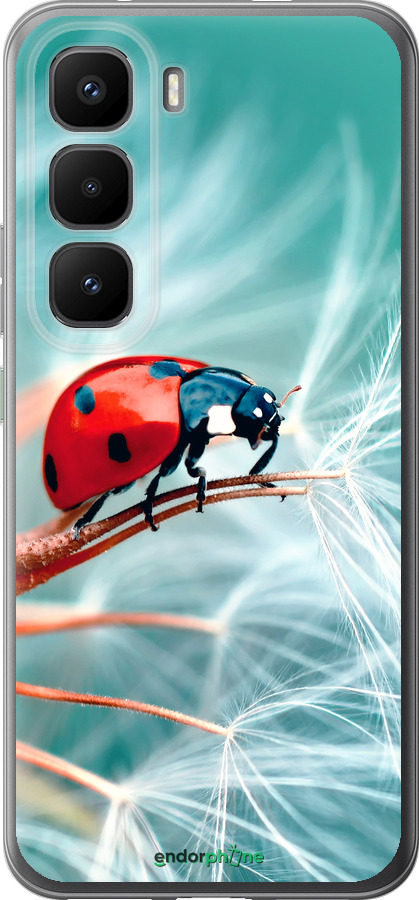 Силиконовый чехол Божья коровка для Infinix Hot 60 Pro+ - 6049u-4125 изображение 