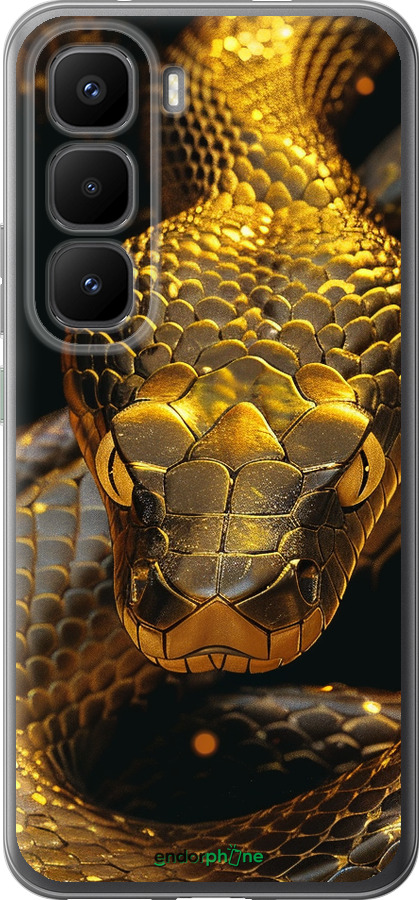 Силиконовый чехол Golden snake для Infinix Hot 60 Pro+ - 6072u-4125 изображение 