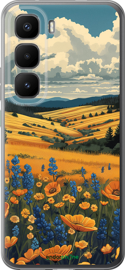 Силиконовый чехол Украинское поле для Infinix Hot 60 Pro+ - 6082u-4125 изображение 