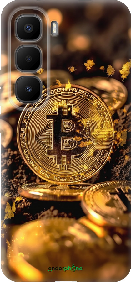 Силиконовый чехол Золотая лихорадка биткойна для Infinix Hot 60 Pro+ - 6089u-4125 изображение 