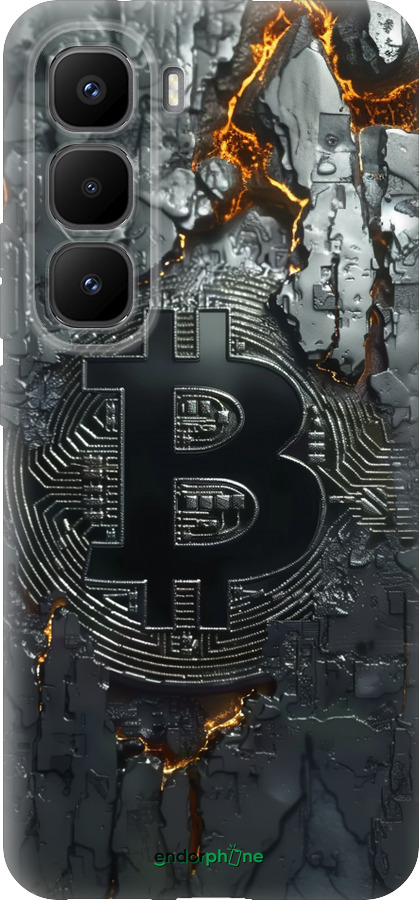 Силіконовий чехол Розпечений біткойн для Infinix Hot 60 Pro+ - 6091u-4125 изображение 