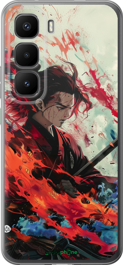 Силиконовый чехол Битва стихий для Infinix Hot 60 Pro+ - 6110u-4125 изображение 