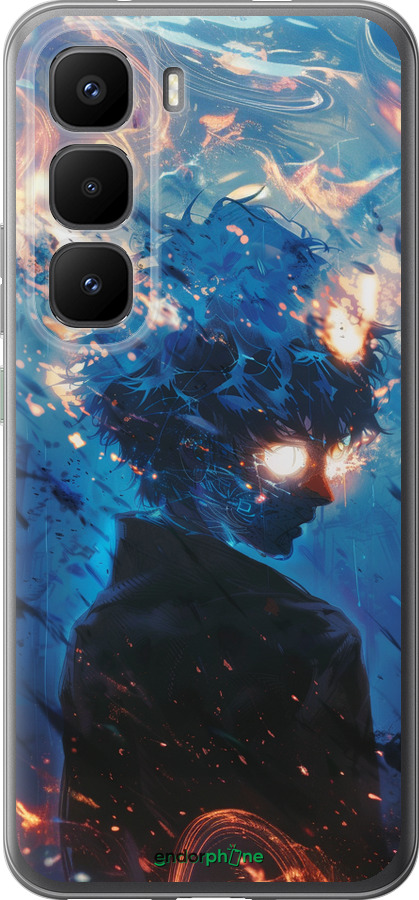 Силиконовый чехол Сатору Годжо для Infinix Hot 60 Pro+ - 6129u-4125 изображение 