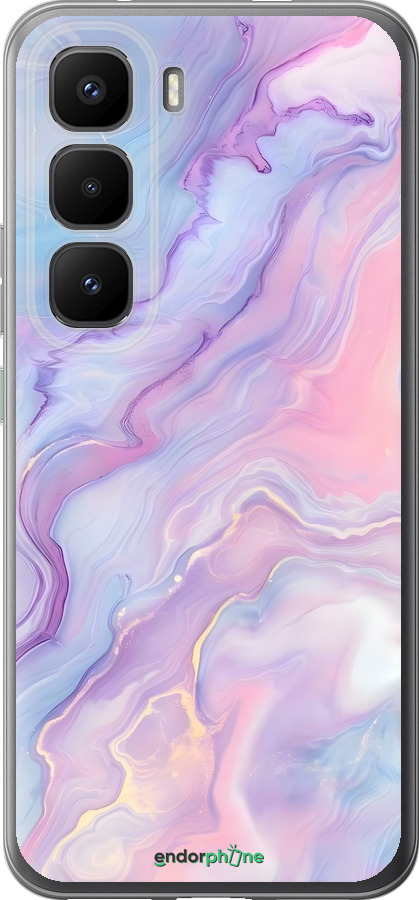 Силиконовый чехол Нежный мрамор для Infinix Hot 60 Pro+ - 6310u-4125 изображение 