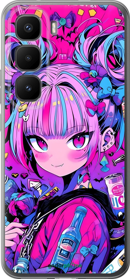 Силиконовый чехол Аниме милаха для Infinix Hot 60 Pro+ - 6314u-4125 изображение 