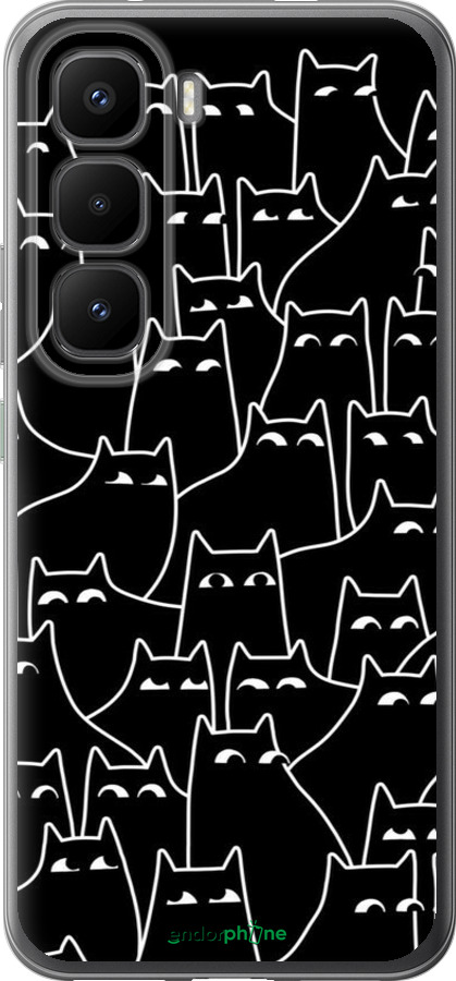 Силиконовый чехол С изображением кошек для Infinix Hot 60 Pro+ - 6470u-4125 изображение 