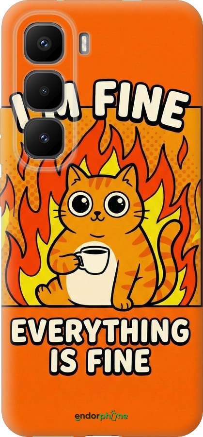 Силіконовий чехол Funny Cat для Infinix Hot 60 Pro+ - 6786u-4125 изображение 