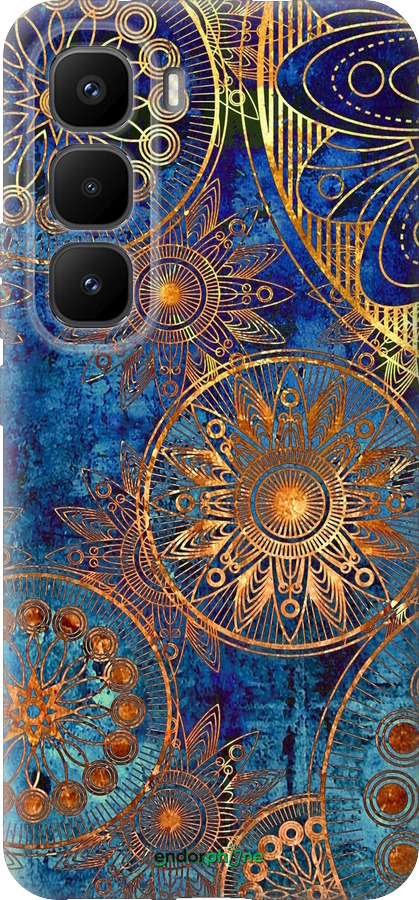 Силіконовий чехол Золотий візерунок для Infinix Hot 60 Pro+ - 678u-4125 изображение 