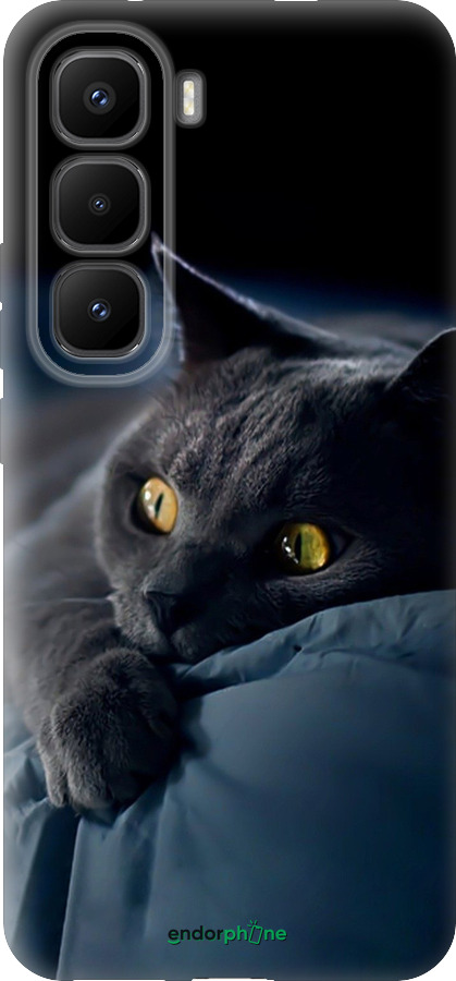 Силіконовий чехол Димчастий кіт для Infinix Hot 60 Pro+ - 825u-4125 изображение 