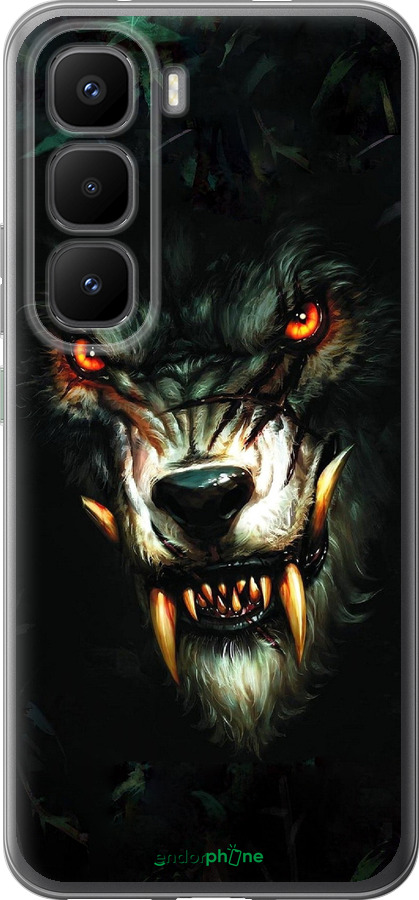 Силиконовый чехол Дьявольский волк для Infinix Hot 60 Pro+ - 833u-4125 изображение 