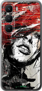 Силиконовый чехол Лицо девушки для Infinix Hot 60 Pro - 1162u-4126 изображение 