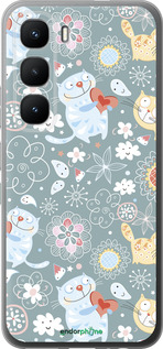 Силиконовый чехол Котята v3 для Infinix Hot 60 Pro - 1223u-4126 изображение 