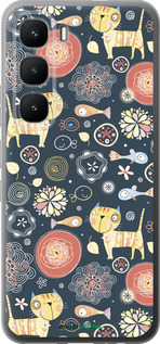 Силиконовый чехол Котята v4 для Infinix Hot 60 Pro - 1224u-4126 изображение 