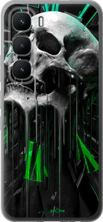 Силіконовий чехол Череп-годинник для Infinix Hot 60 Pro - 4100u-4126 изображение 