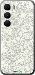 Силиконовый чехол Белое кружево для Infinix Hot 60 Pro - 4383u-4126 изображение 