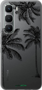 Силиконовый чехол Пальмы1 для Infinix Hot 60 Pro - 4634u-4126 изображение 