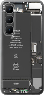 Силиконовый чехол Детали смартфона для Infinix Hot 60 Pro - 5487u-4126 изображение 