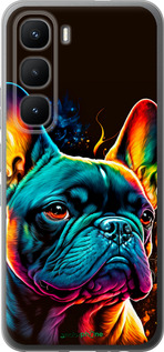 Силиконовый чехол Яркий бульдог для Infinix Hot 60 Pro - 5547u-4126 изображение 