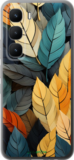 Силиконовый чехол Кольорове листя для Infinix Hot 60 Pro - 5644u-4126 изображение 