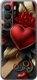 Силиконовый чехол Сердечки v2 для Infinix Hot 60 Pro - 5832u-4126 изображение 