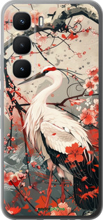 Силиконовый чехол Аист в цвету сакуры для Infinix Hot 60 Pro - 6109u-4126 изображение 