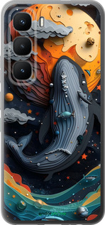 Силиконовый чехол Кит в космосе для Infinix Hot 60 Pro - 6328u-4126 изображение 