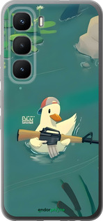 Силиконовый чехол Уточка с автоматом для Infinix Hot 60 Pro - 6356u-4126 изображение 