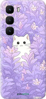 Силіконовий чехол Котик в цветах для Infinix Hot 60 Pro - 6390u-4126 изображение 