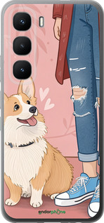 Силиконовый чехол Корги 3 для Infinix Hot 60 Pro - 6707u-4126 изображение 