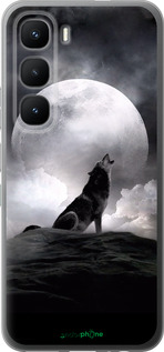 Силиконовый чехол Воющий волк для Infinix Hot 60 Pro - 934u-4126 изображение 