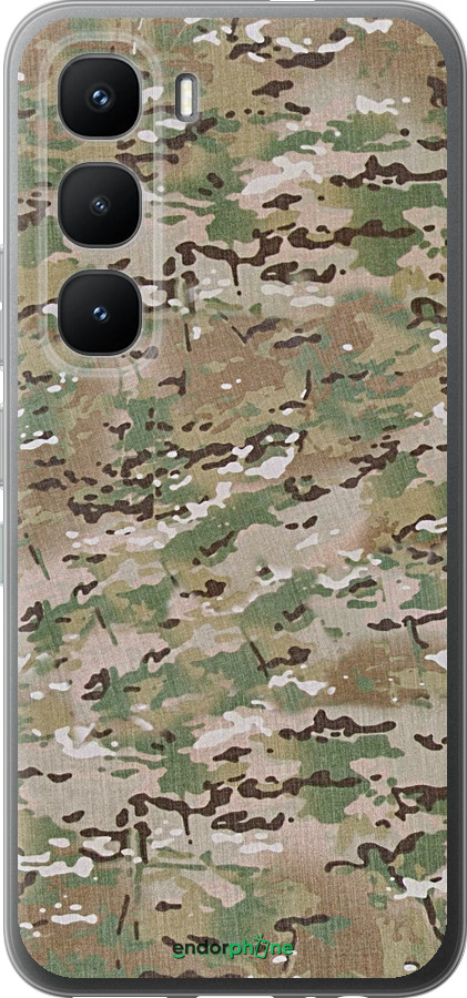 Силиконовый чехол Камуфляж v5 для Infinix Hot 60 Pro - 1201u-4126 изображение 