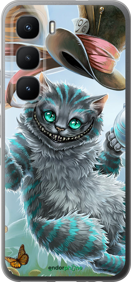 Силиконовый чехол Чеширский кот 2 для Infinix Hot 60 Pro - 3993u-4126 изображение 