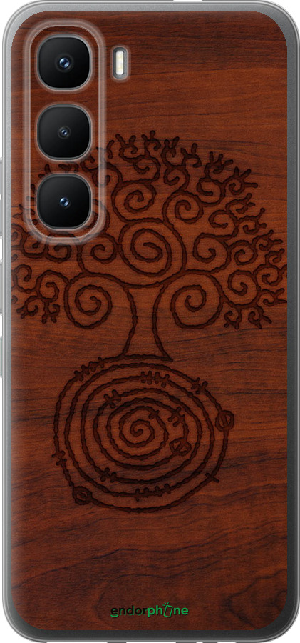 Силиконовый чехол Узор дерева для Infinix Hot 60 Pro - 4119u-4126 изображение 