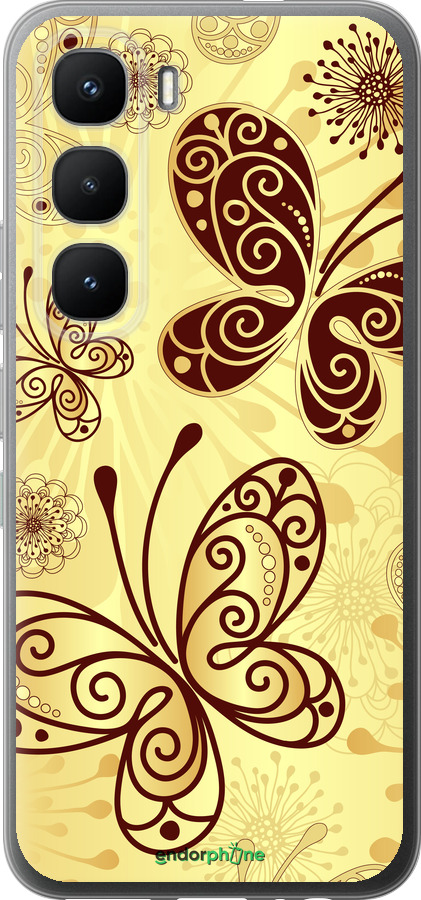 Силиконовый чехол Красивые бабочки для Infinix Hot 60 Pro - 4170u-4126 изображение 