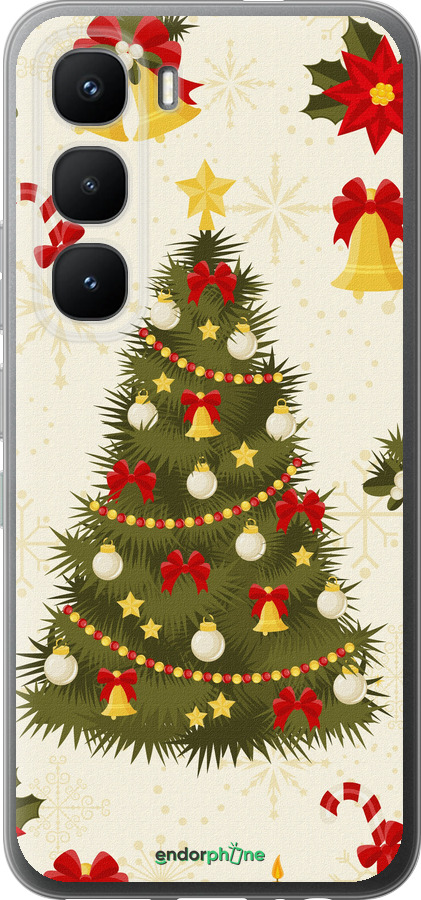 Силиконовый чехол Новогодняя елка для Infinix Hot 60 Pro - 4198u-4126 изображение 