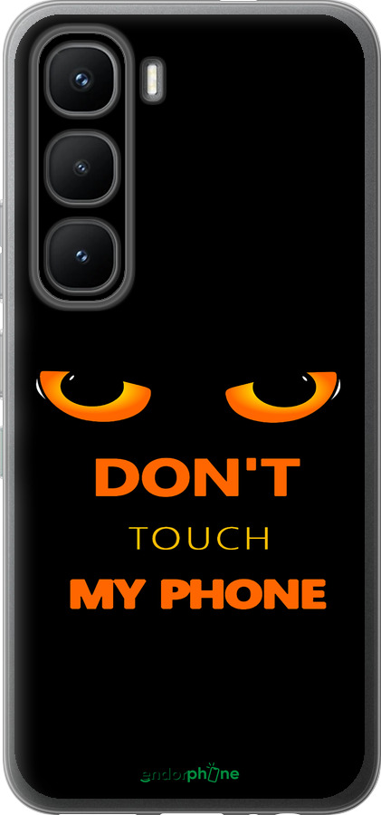 Силиконовый чехол Don't touch the phone для Infinix Hot 60 Pro - 4261u-4126 изображение 