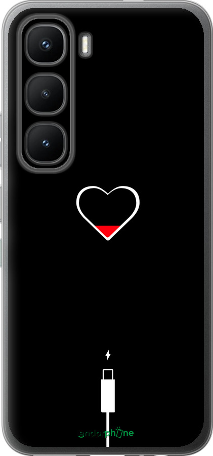 Силиконовый чехол Подзарядка сердца для Infinix Hot 60 Pro - 4274u-4126 изображение 