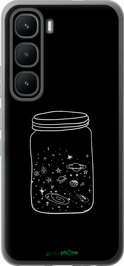 Силиконовый чехол Космос в банке для Infinix Hot 60 Pro - 4297u-4126 изображение 