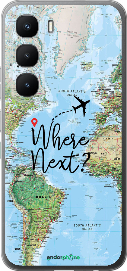 Силиконовый чехол Путешествие для Infinix Hot 60 Pro - 4503u-4126 изображение 