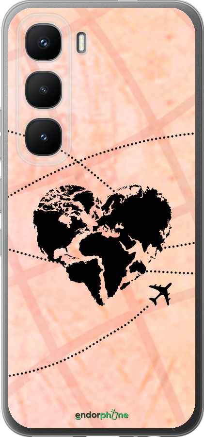 Силиконовый чехол Путешествуй для Infinix Hot 60 Pro - 4607u-4126 изображение 