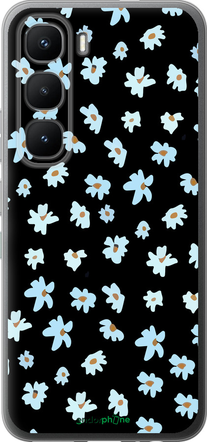 Силиконовый чехол Цветочный для Infinix Hot 60 Pro - 4900u-4126 изображение 