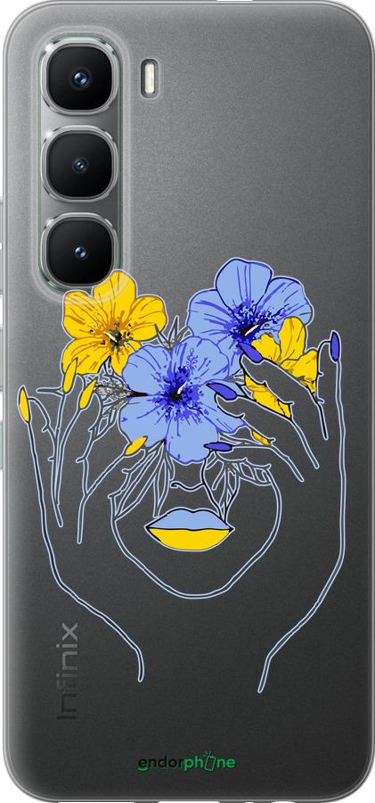Силиконовый чехол Девушка v4 для Infinix Hot 60 Pro - 5276u-4126 изображение 