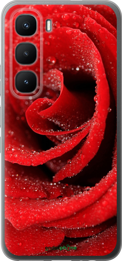 Силіконовий чехол Червона троянда для Infinix Hot 60 Pro - 529u-4126 изображение 